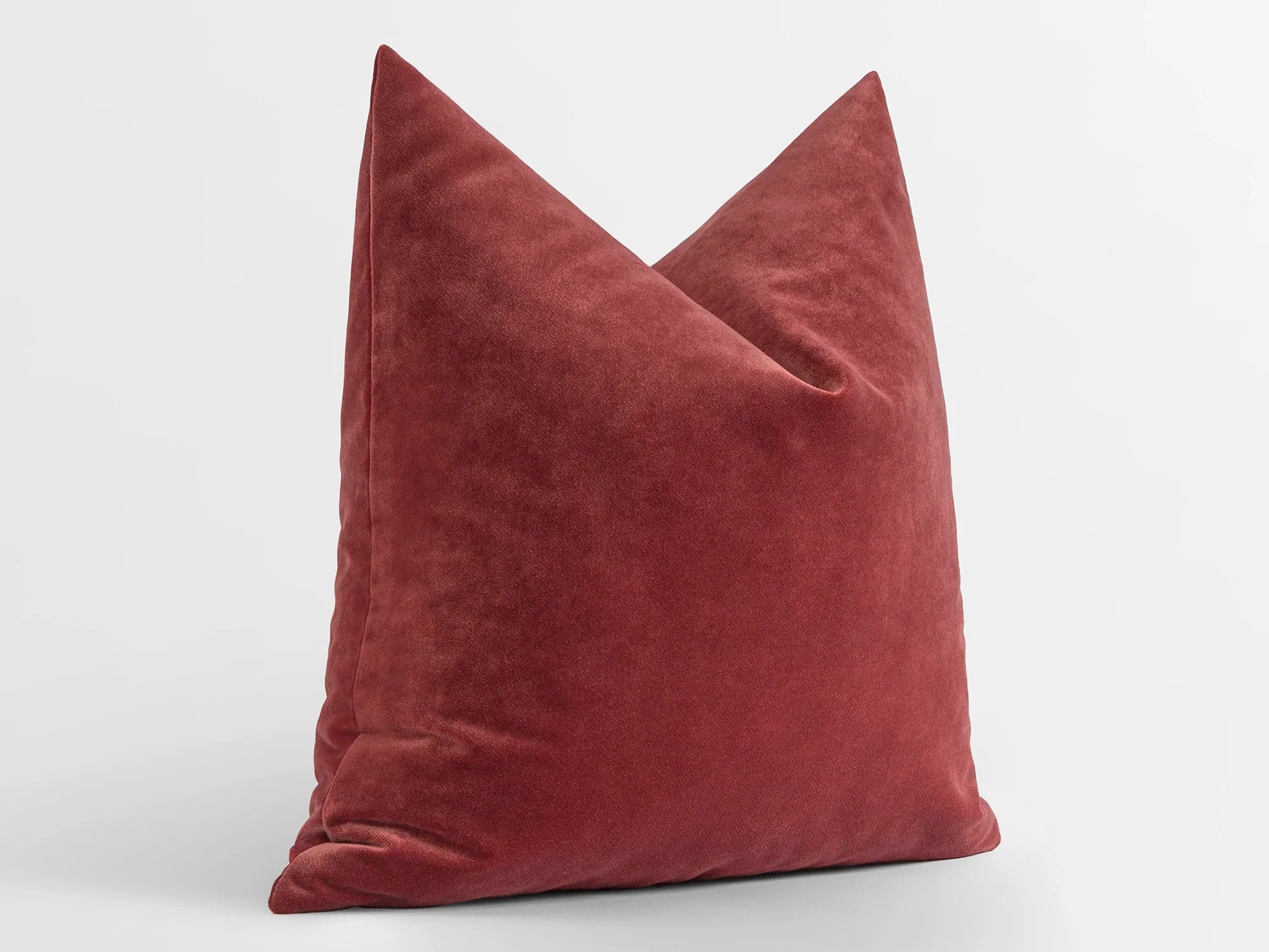 Dark Rose Velvet Pillow Cover