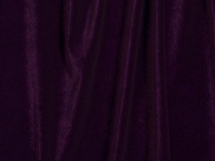 Dark Purple Velvet Upholstery Fabric - Soft & Luxurious