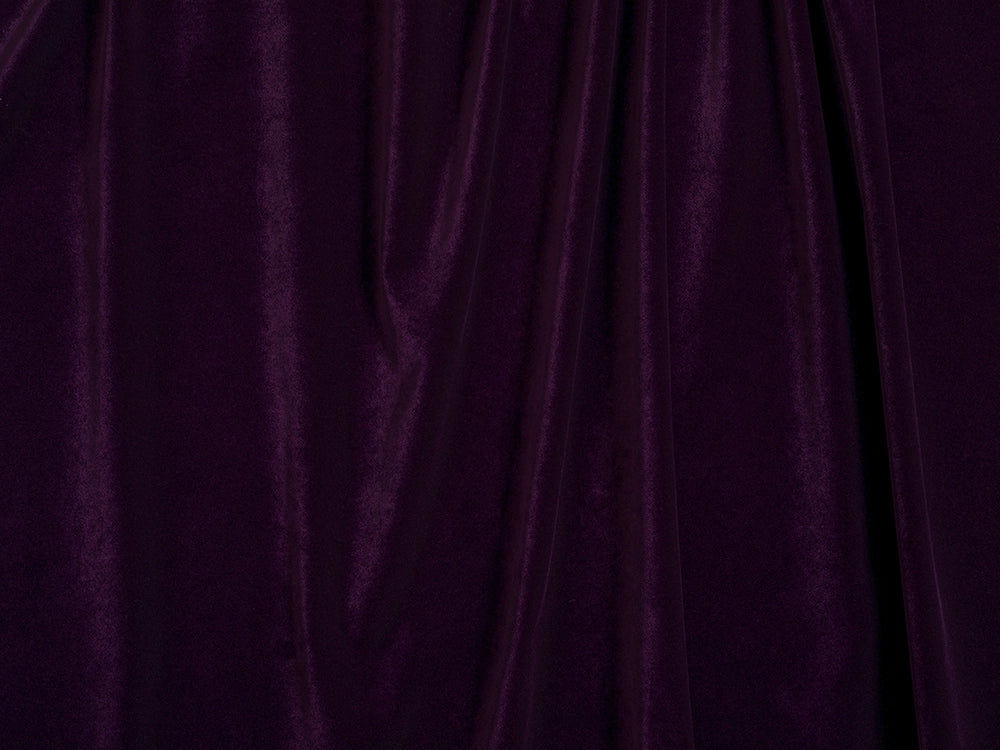 Dark Purple Velvet Upholstery Fabric - Soft & Luxurious