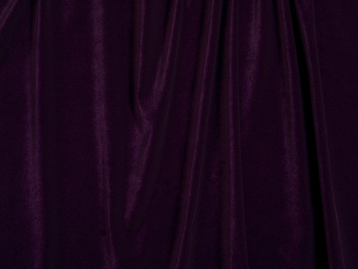 Dark Purple Velvet Upholstery Fabric - Soft & Luxurious