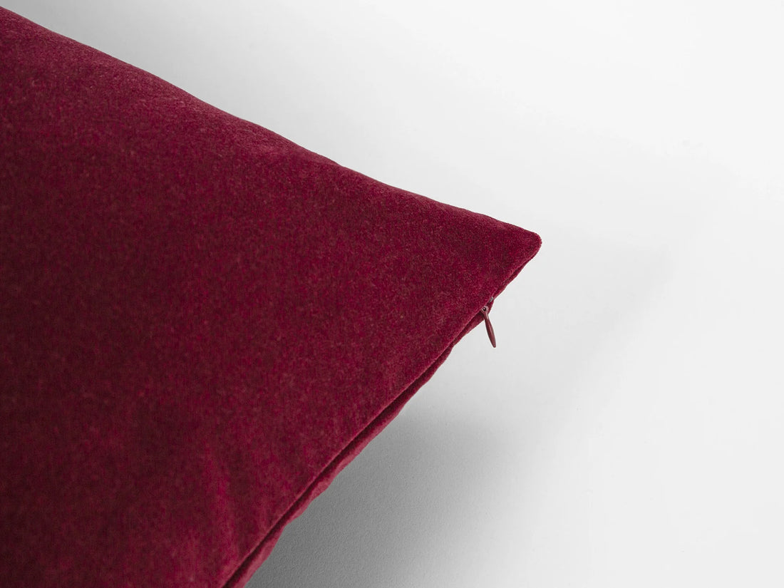 Burgundy Velvet Pillow Cover