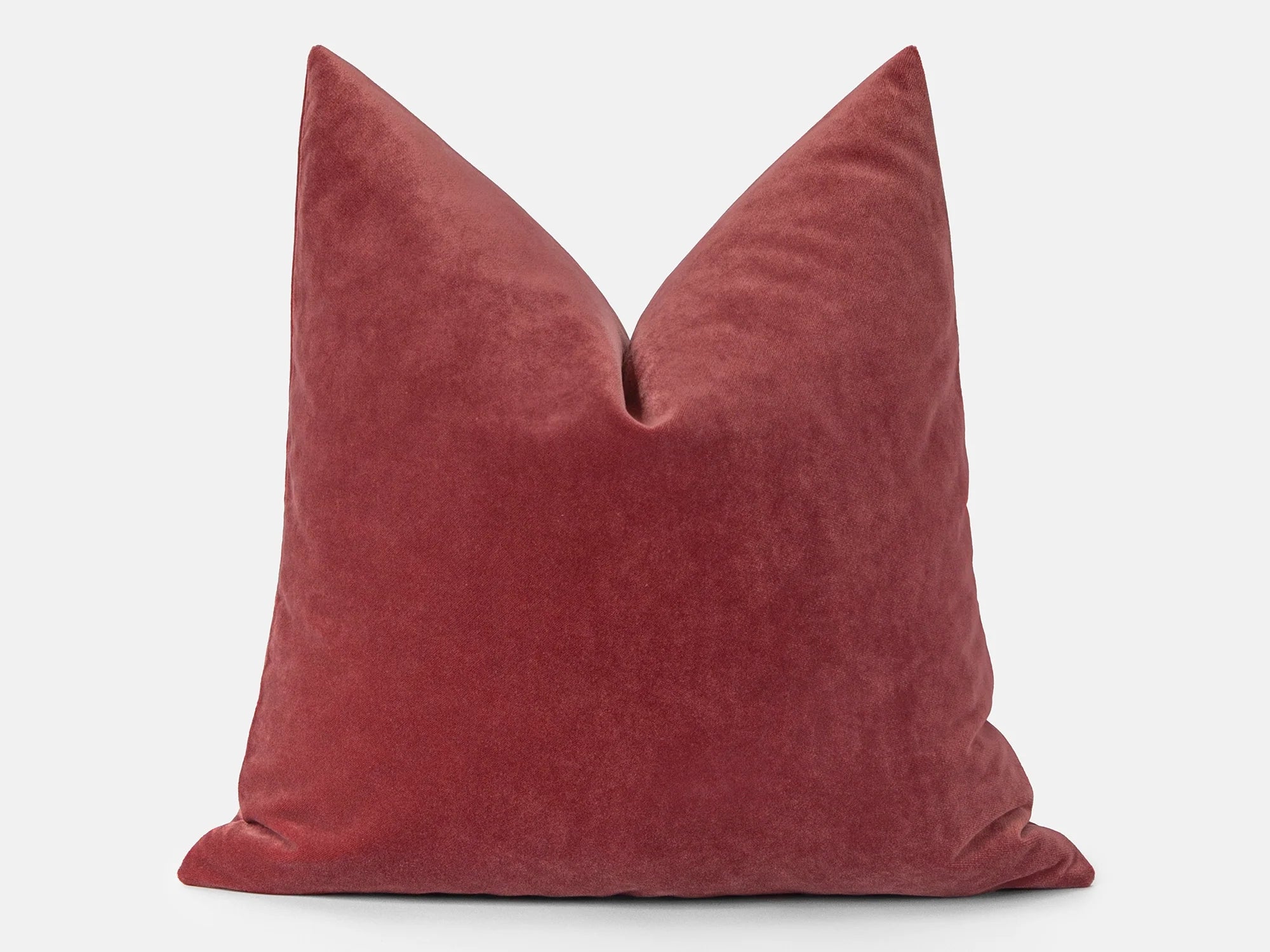 Dark Rose Velvet Pillow Cover