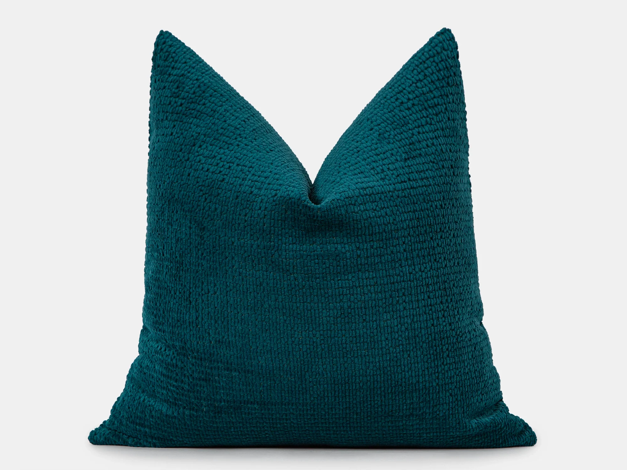 Dark Teal Textured Pillow Cover