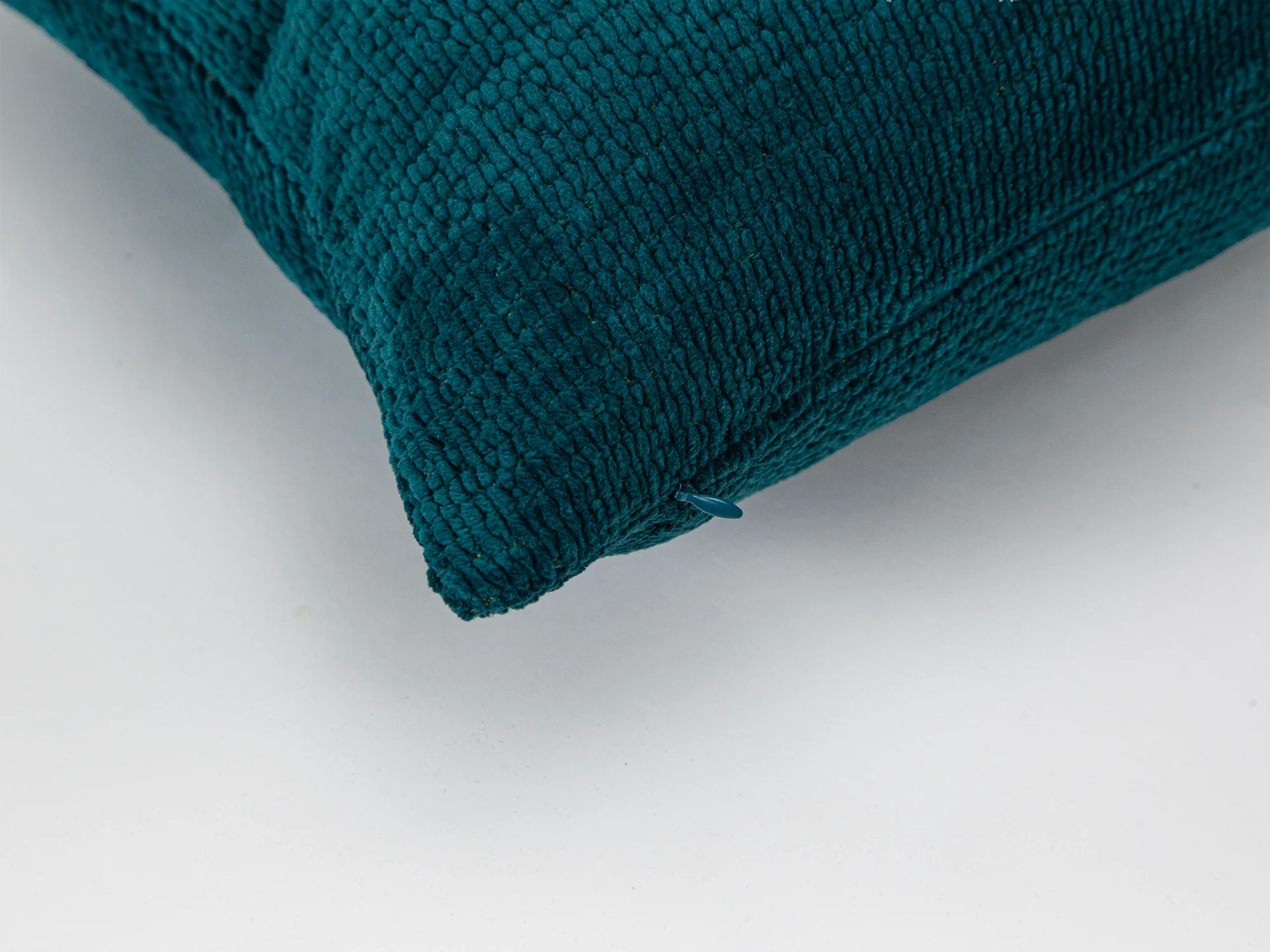 Dark Teal Textured Pillow Cover