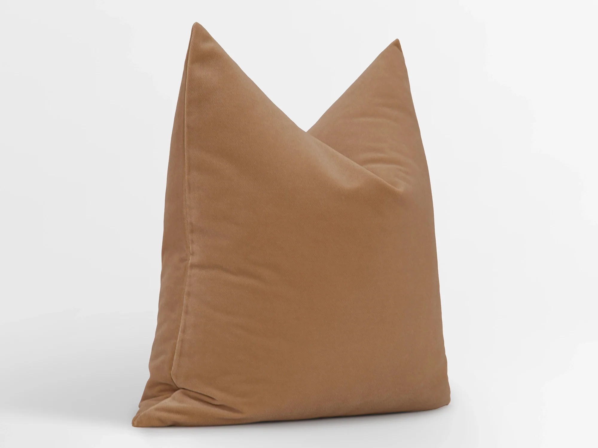 Deep Beige Velvet Pillow Cover