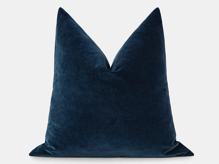 Deep Indigo Velvet Pillow Cover