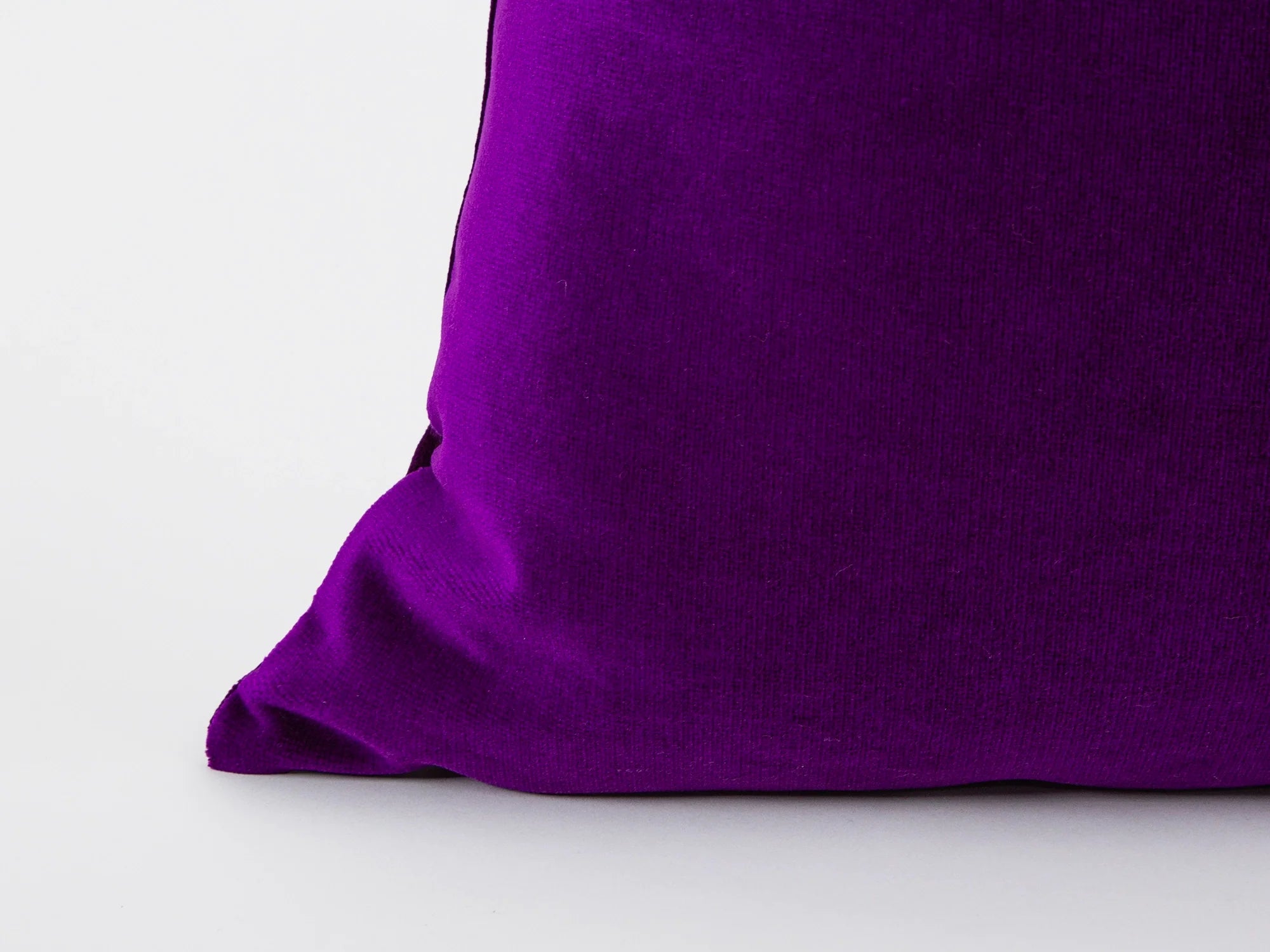 Deep Purple Velvet Pillow Cover