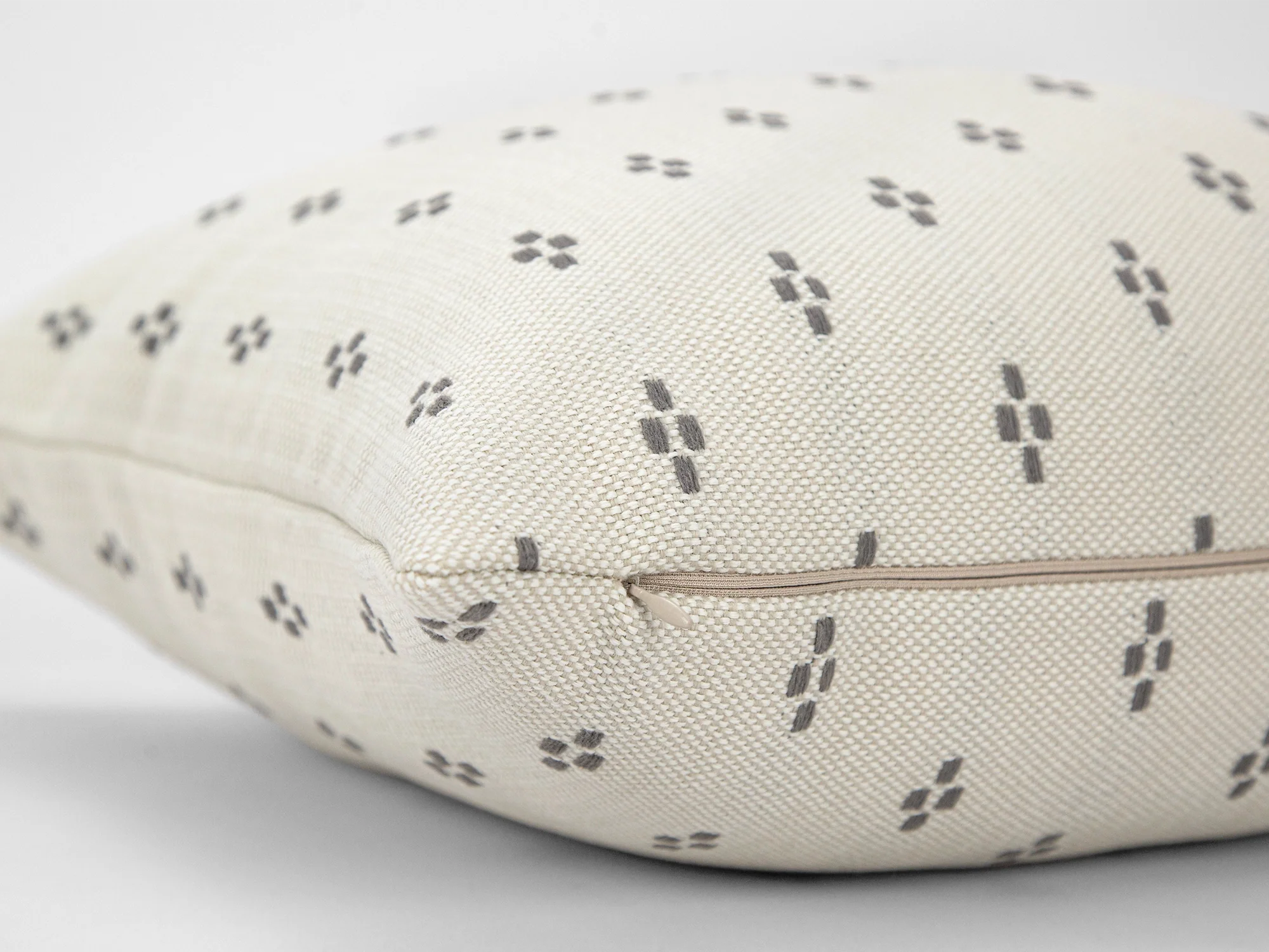 Boho Dotted Pillow Cover - Neutral & Earthy