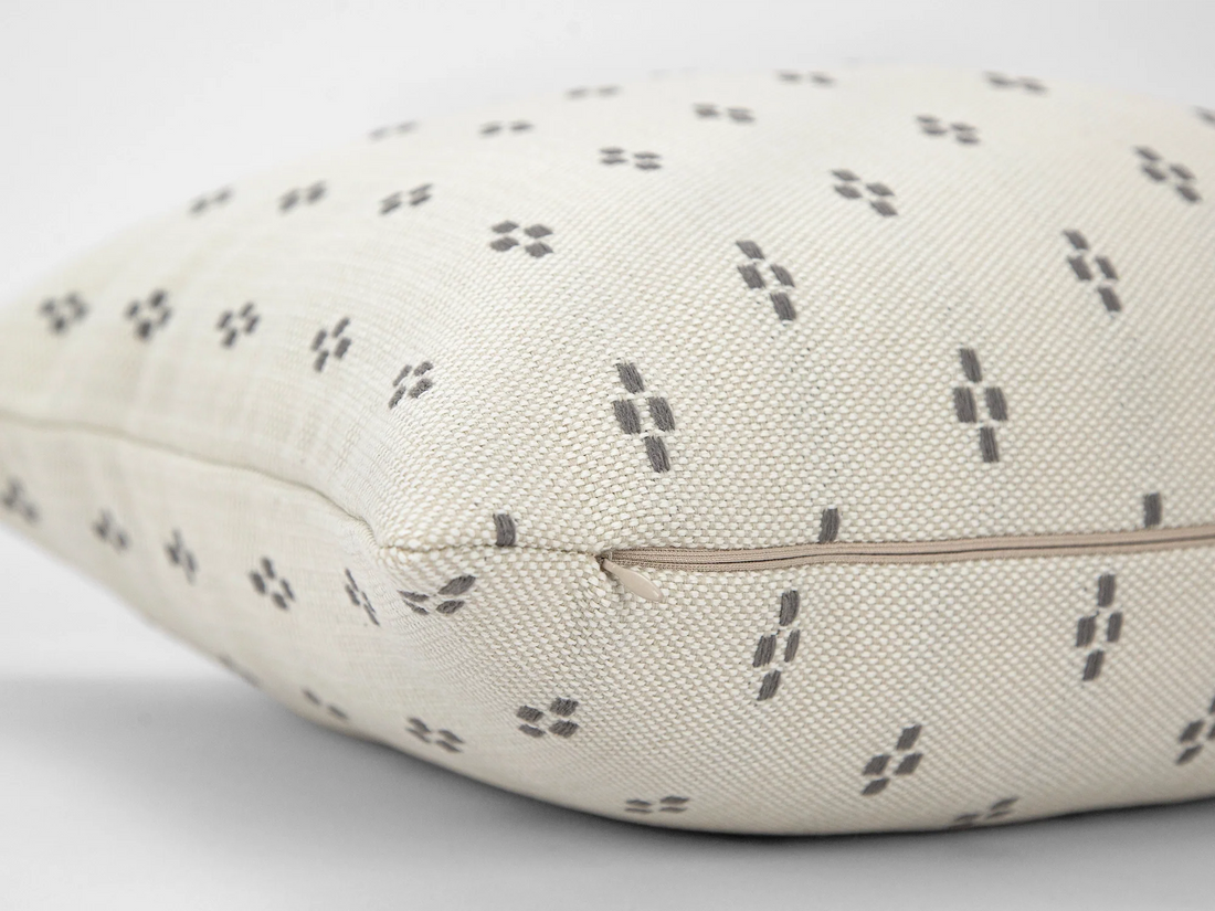 Boho Dotted Pillow Cover - Neutral & Earthy