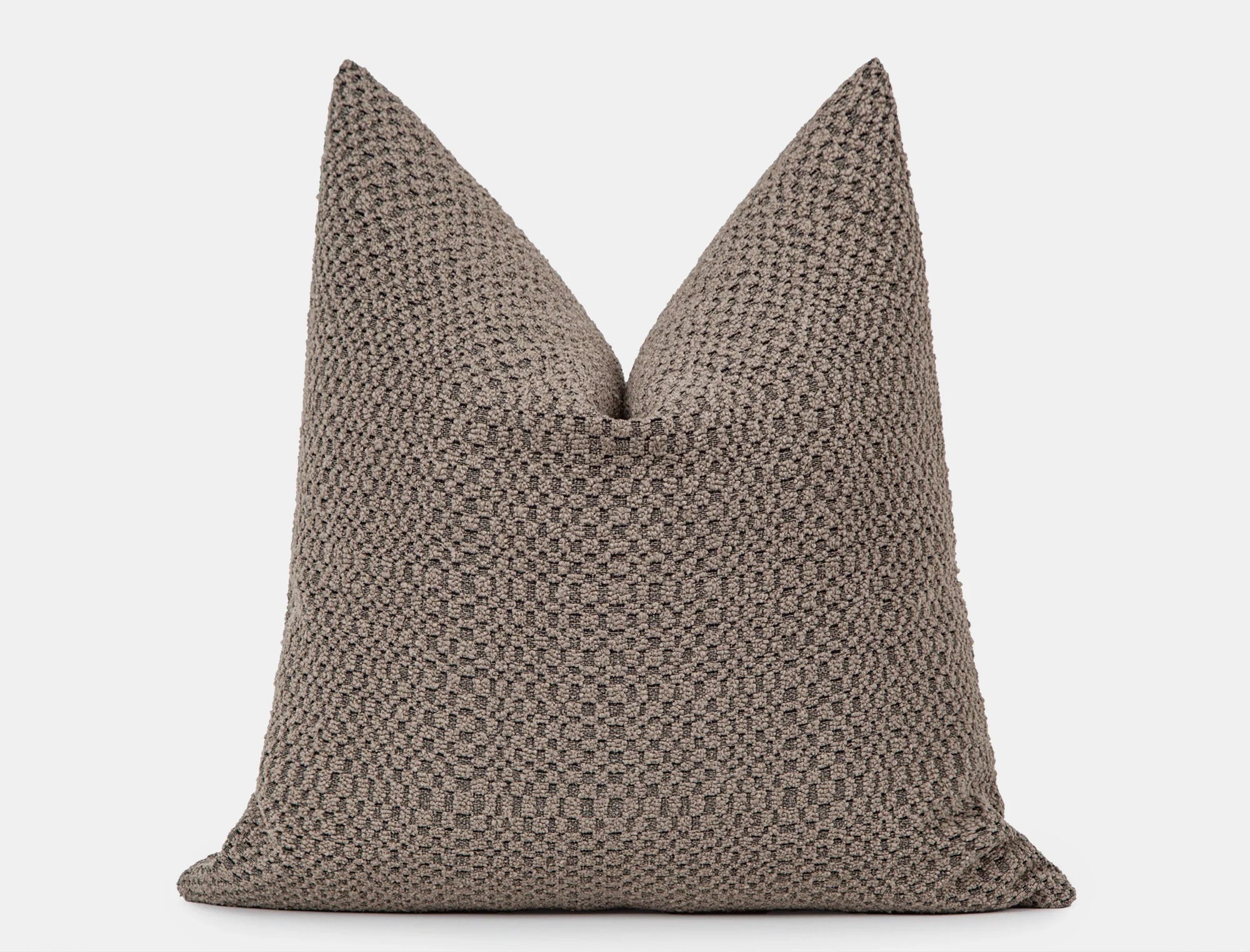 Taupe Tactile Textured Pillow Cover - District