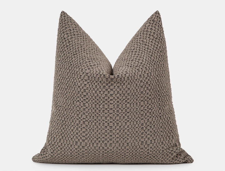 Taupe Tactile Textured Pillow Cover - District