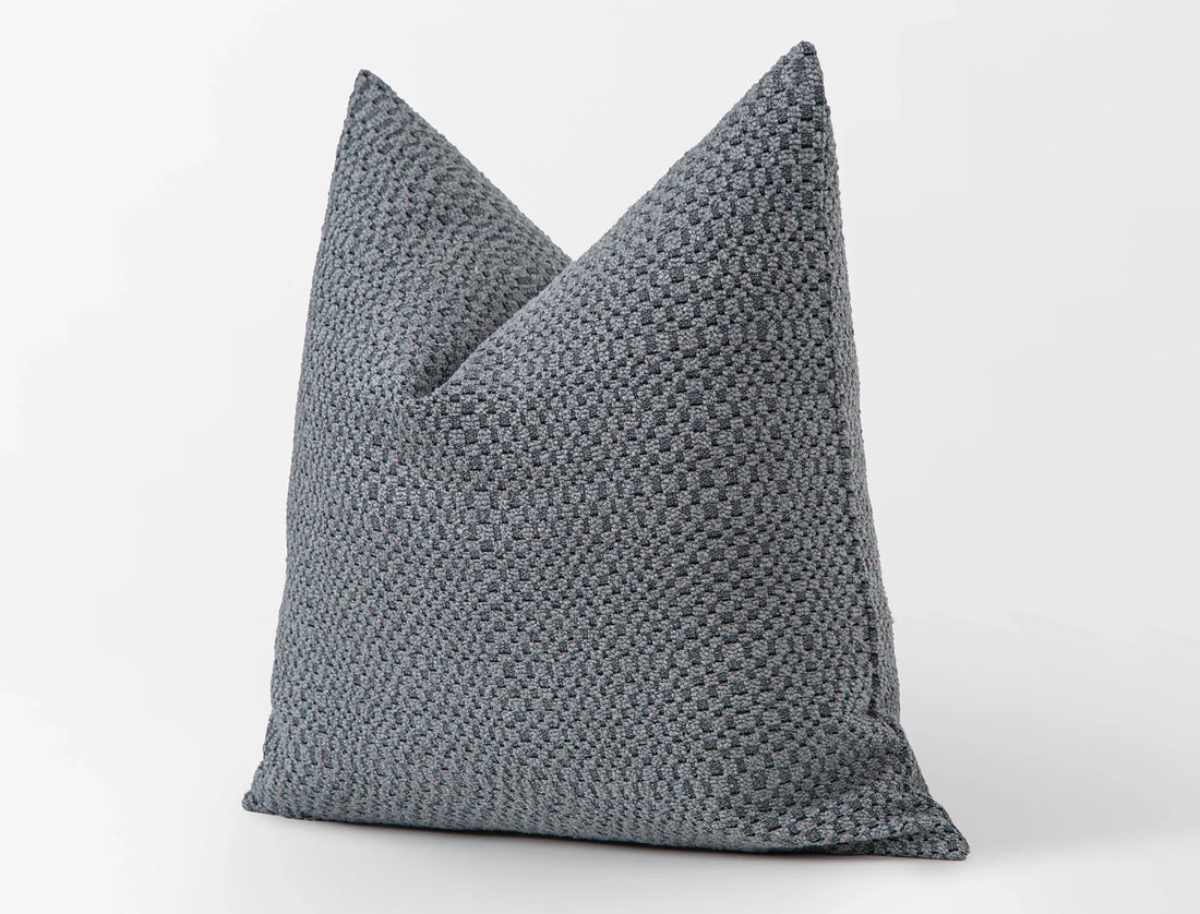 Dusty Blue Tactile Pillow Cover - District
