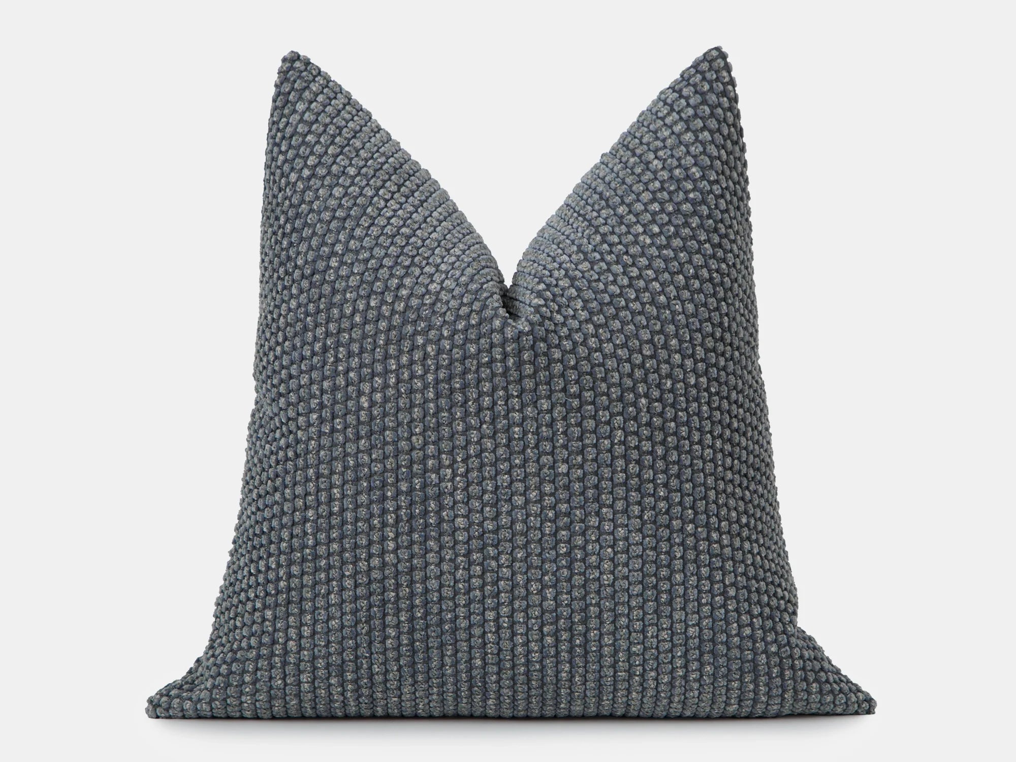 Dusty Blue Dotted Textured Pillow Cover