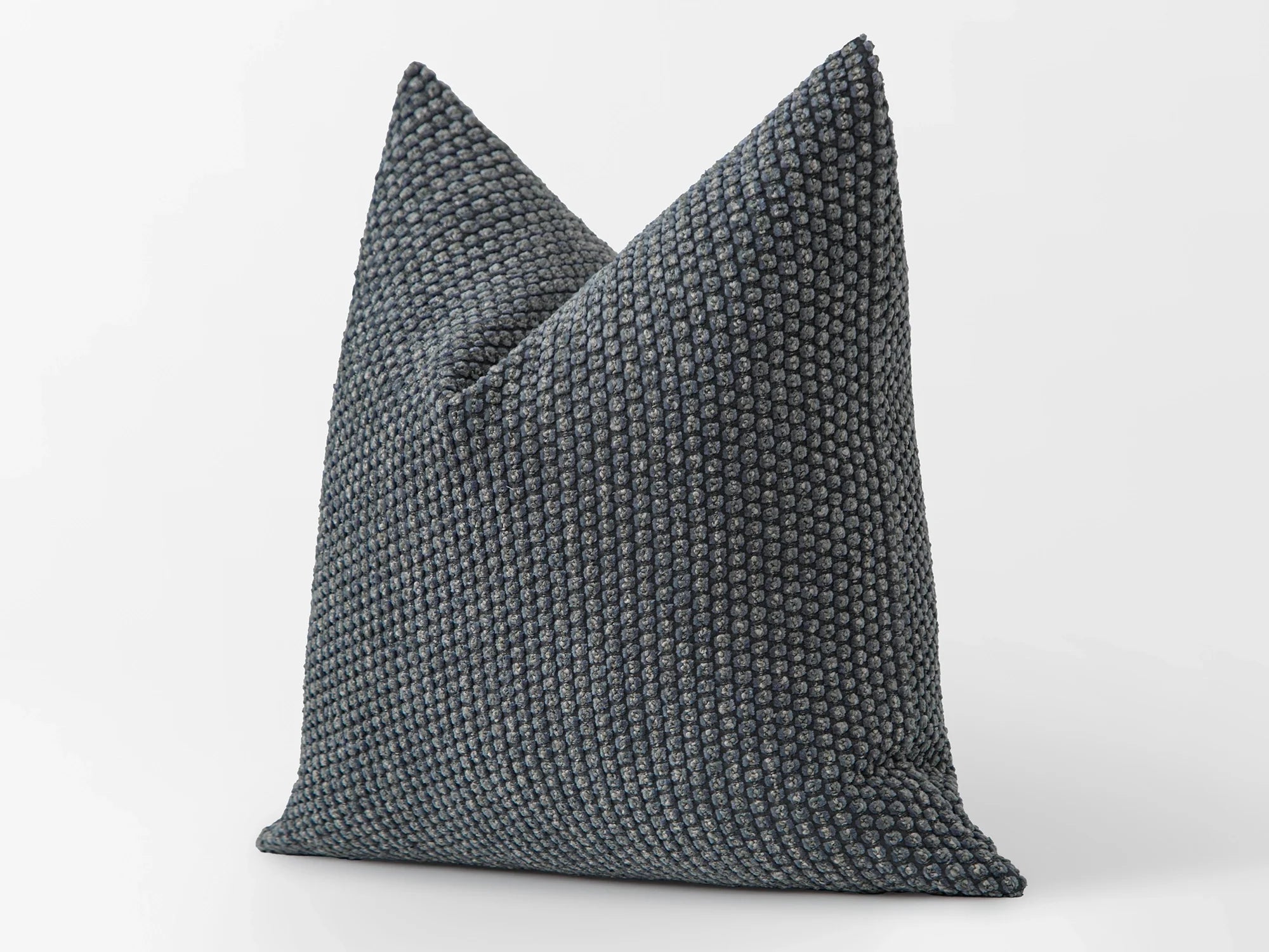 Dusty Blue Dotted Textured Pillow Cover