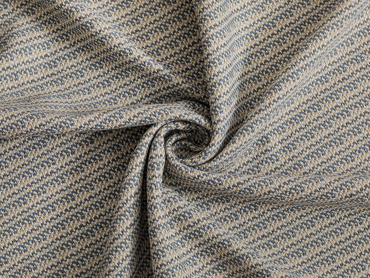 Dusty Blue Outdoor Upholstery Fabrics - Linen Look & Woven