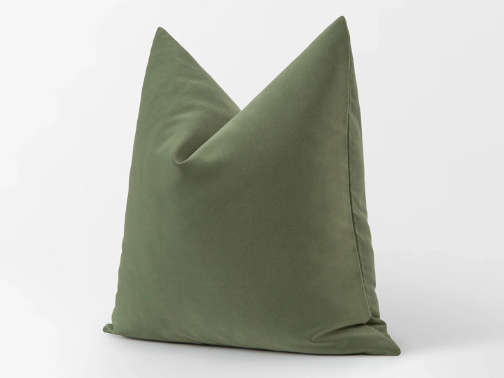 Dusty Green Velvet Pillow Cover