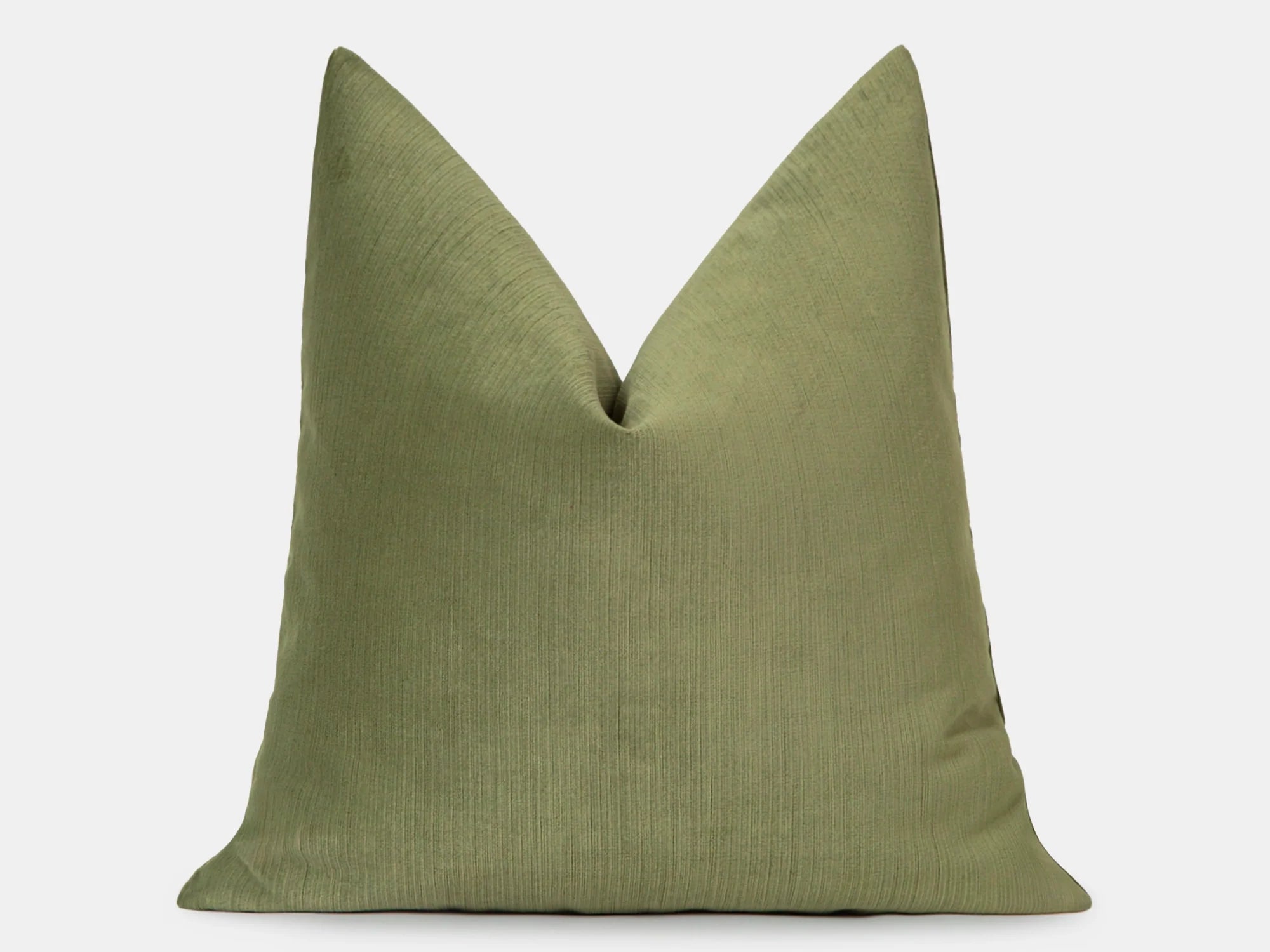 Dusty Olive Velvet Pillow Cover