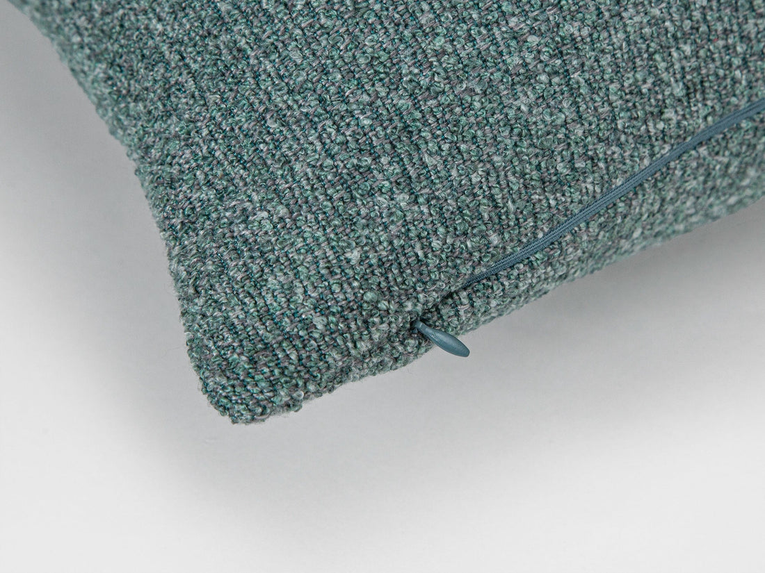 Dusty Sea Blue Textured Pillow Cover