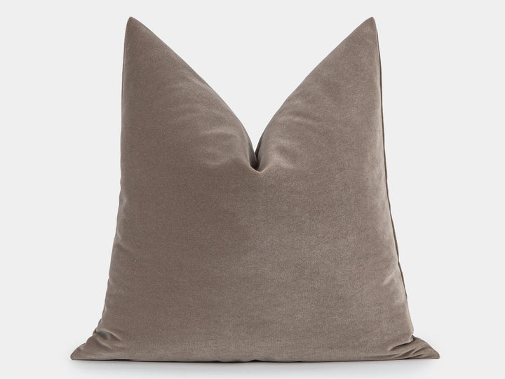 Dusty Taupe Velvet Pillow Cover