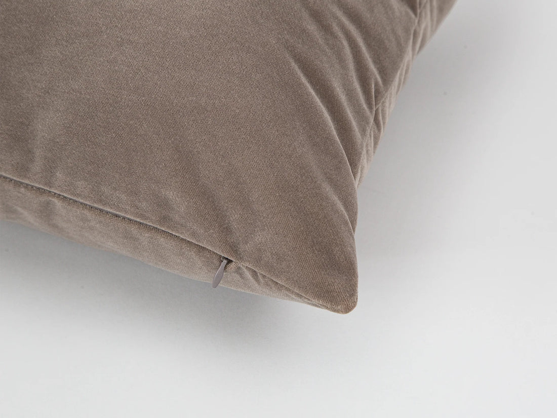 Dusty Taupe Velvet Pillow Cover