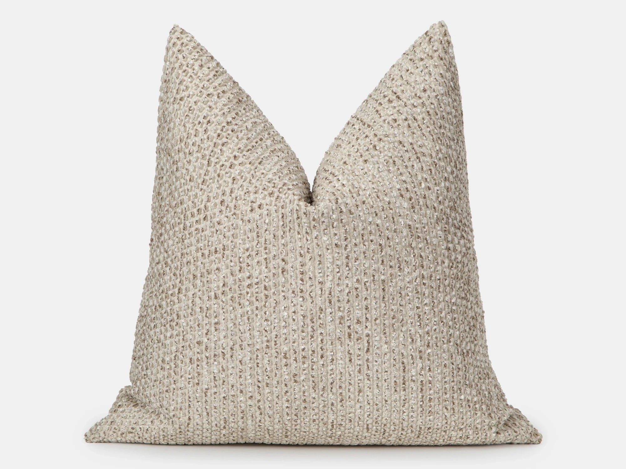 Beige Spotted Textured Pillow Cover