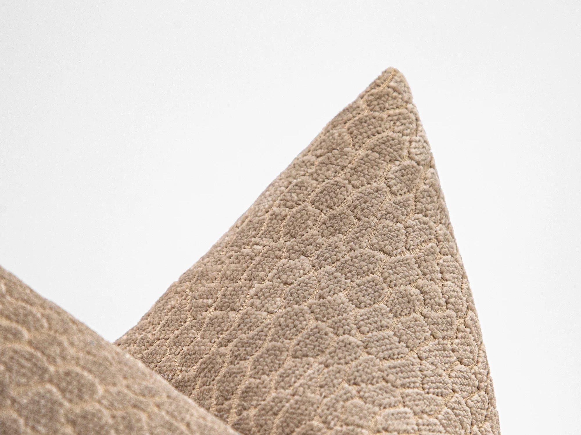 Beige Textured Pillow Cover