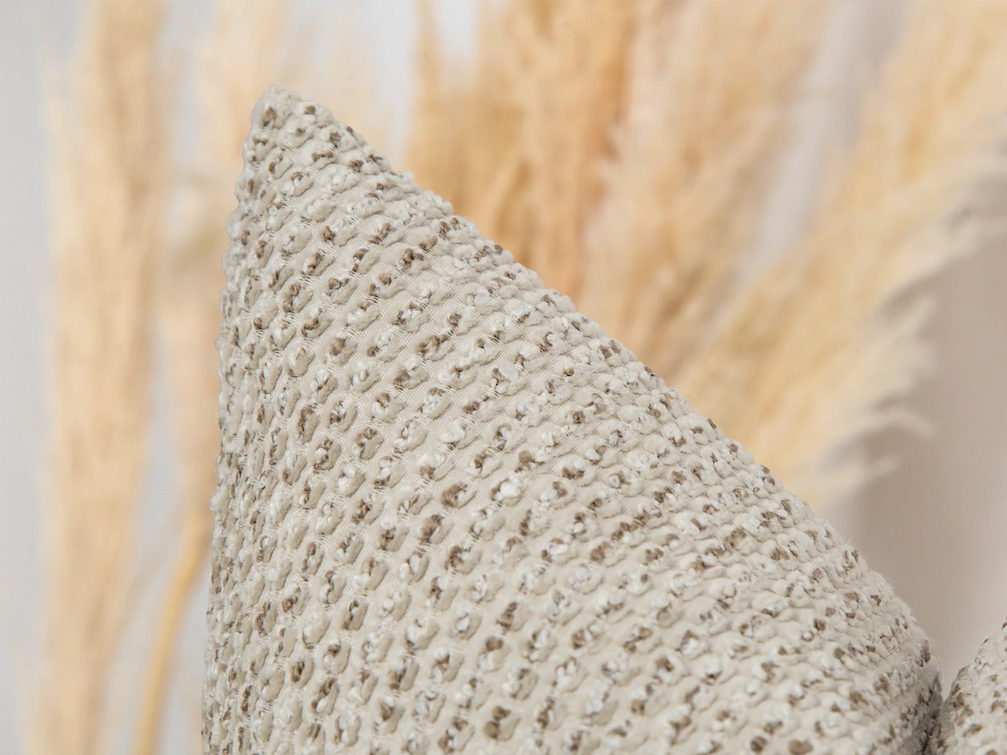 Beige Spotted Textured Pillow Cover