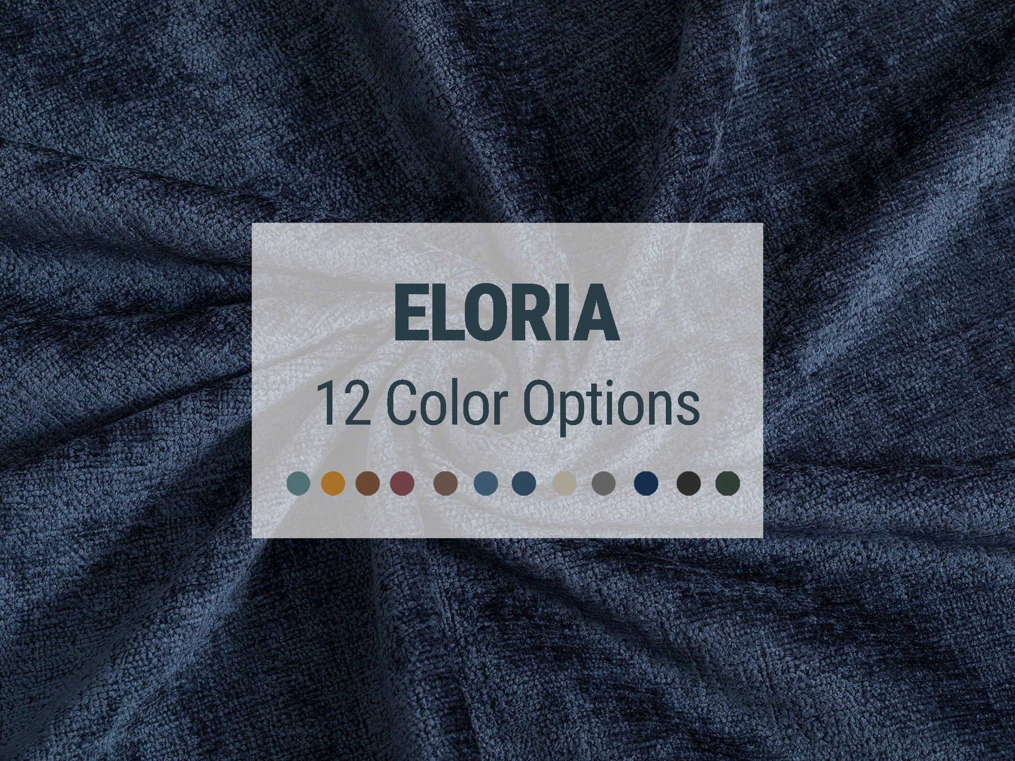 Soft Textured Upholstery Fabrics - 12 Color Options | Eloria