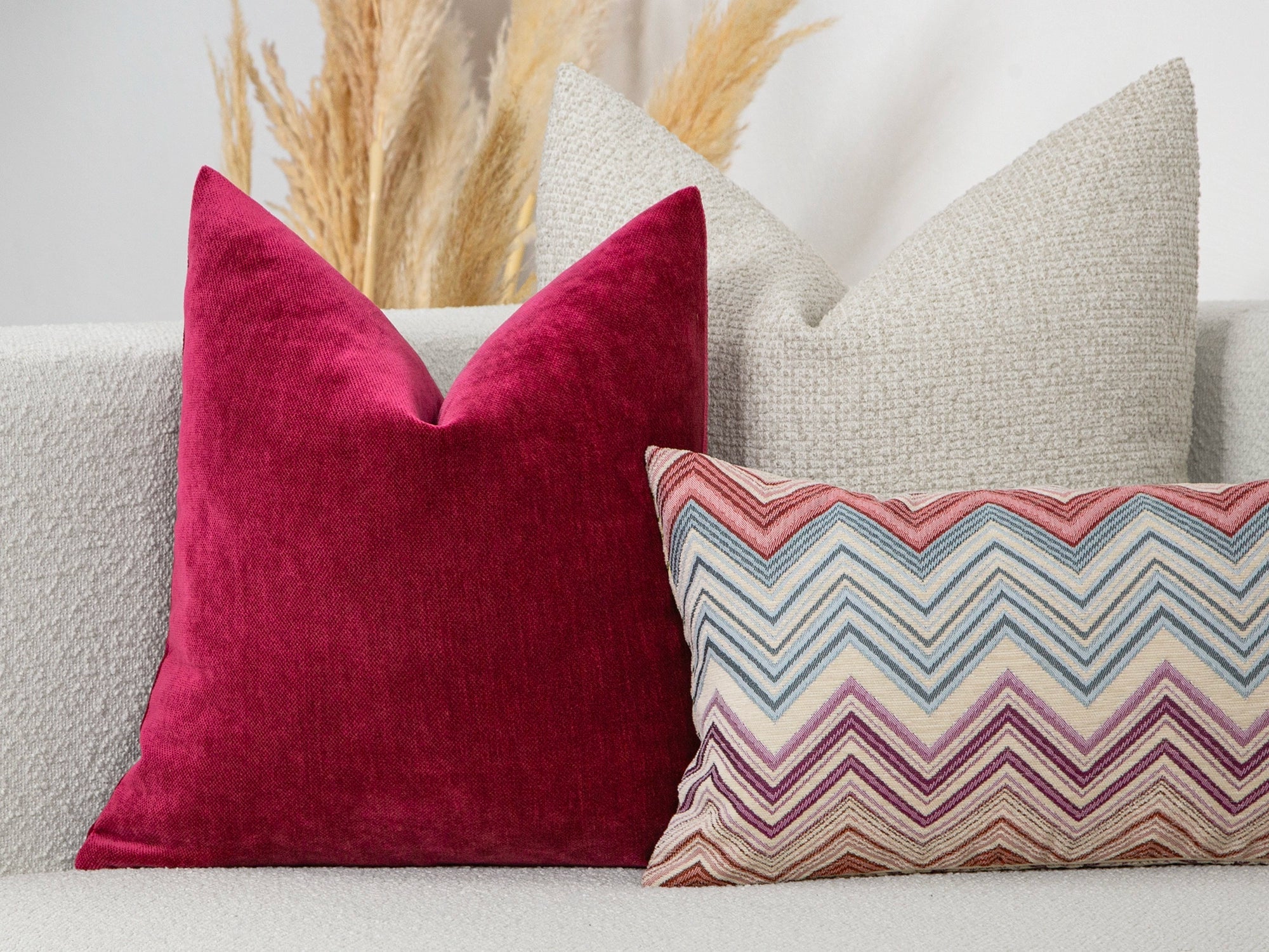 Fuchsia Throw Pillow Cover
