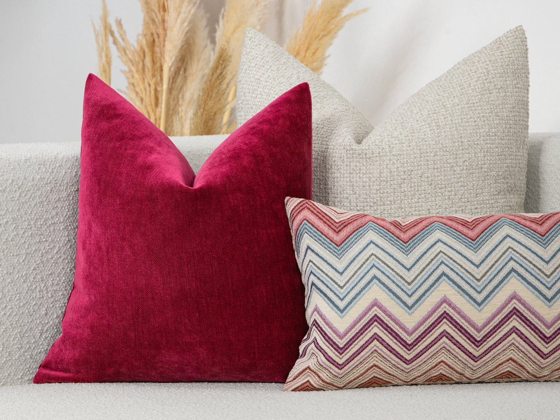 Fuchsia Throw Pillow Cover