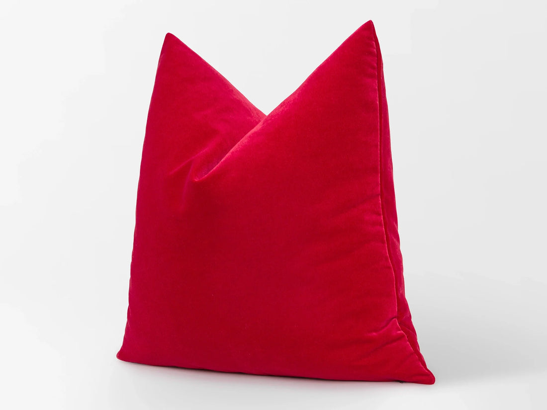 Dark Fuchsia Velvet Pillow Cover