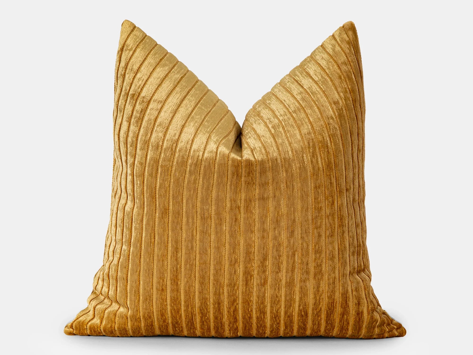 Gold Shiny Velvet Corduroy Pillow Cover