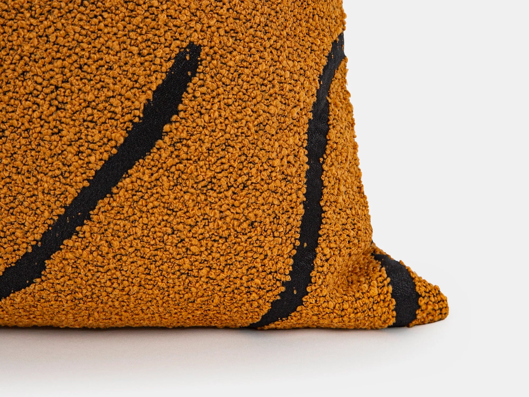 Burnt Orange Graffito Pillow Cover - Amorphous