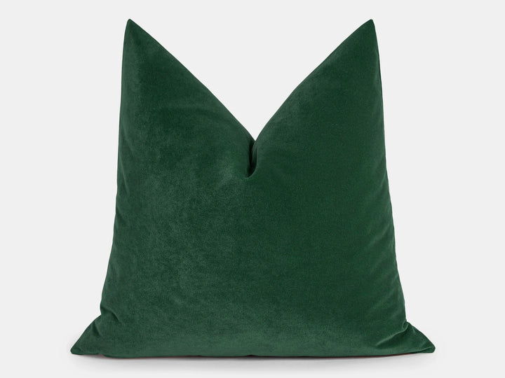 Grass Green Velvet Pillow Cover