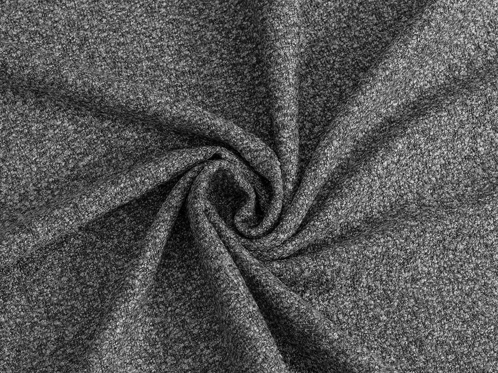 Gray Boucle Upholstery Fabric - Cozy & Textured
