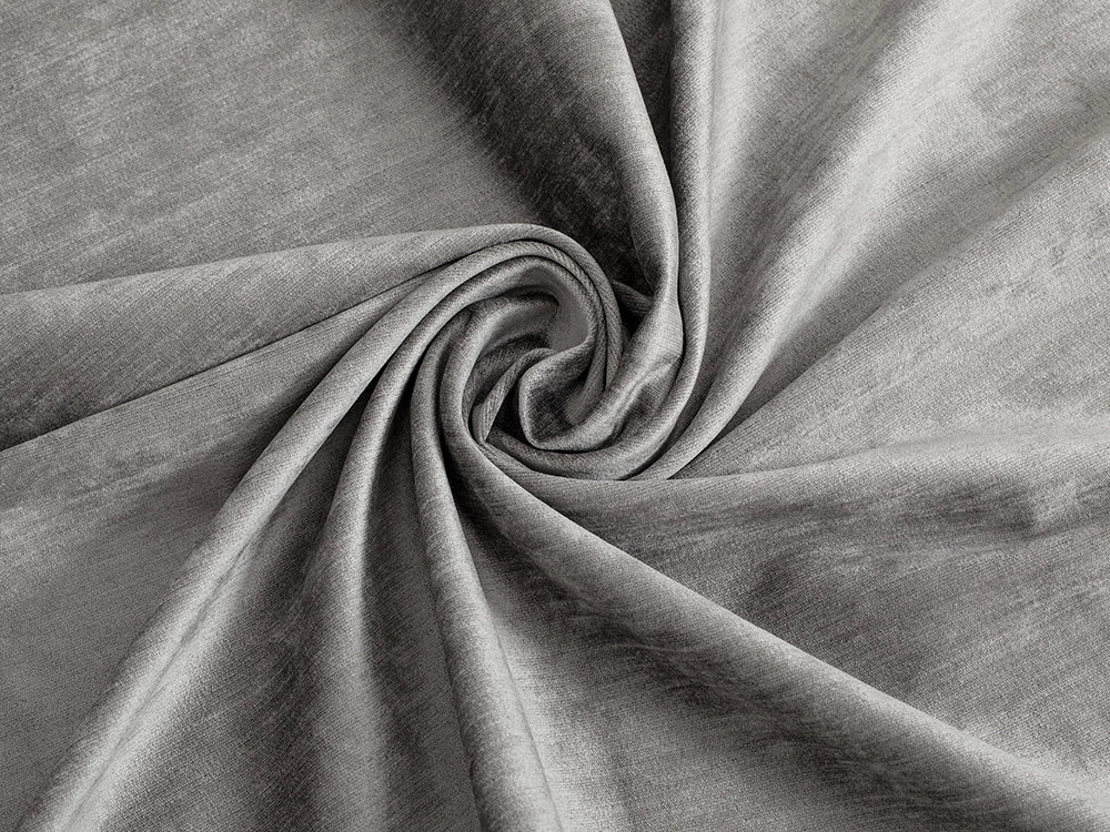 Gray Silky Upholstery Fabric - Luxury & Soft