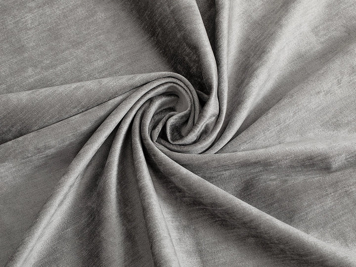Gray Silky Upholstery Fabric - Luxury & Soft