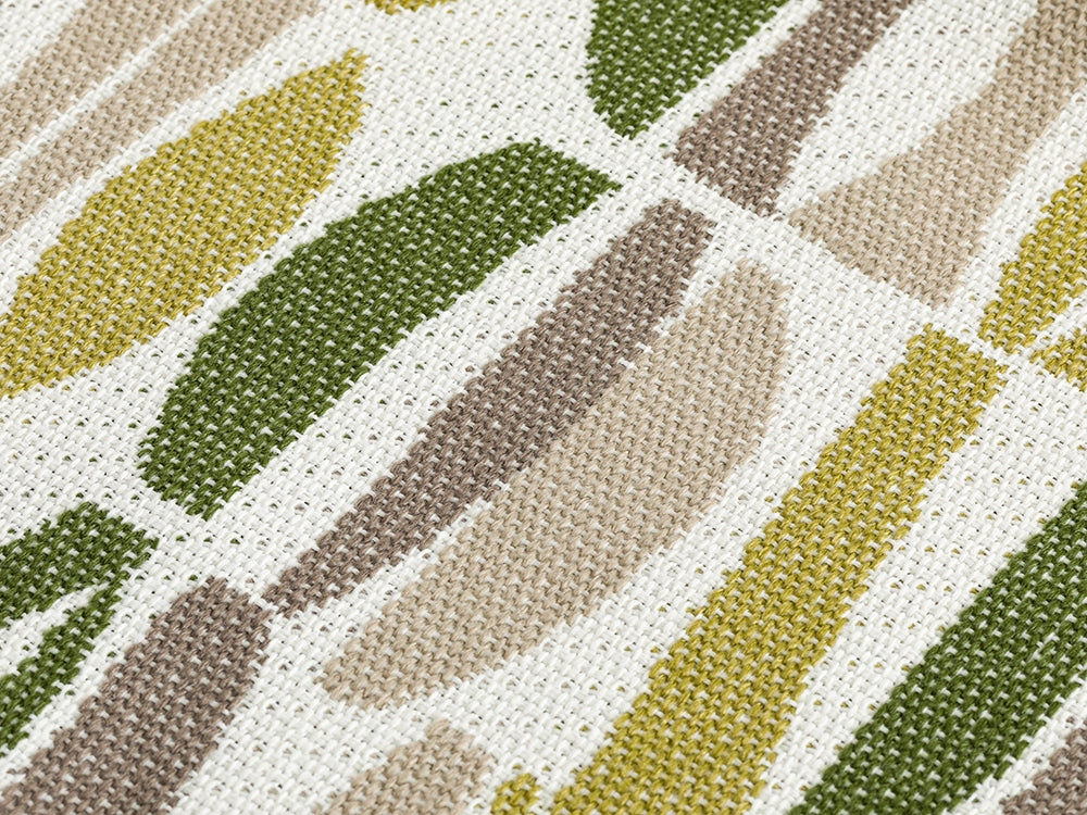 Green Geometric Upholstery Fabric - Outdoor & Indoor