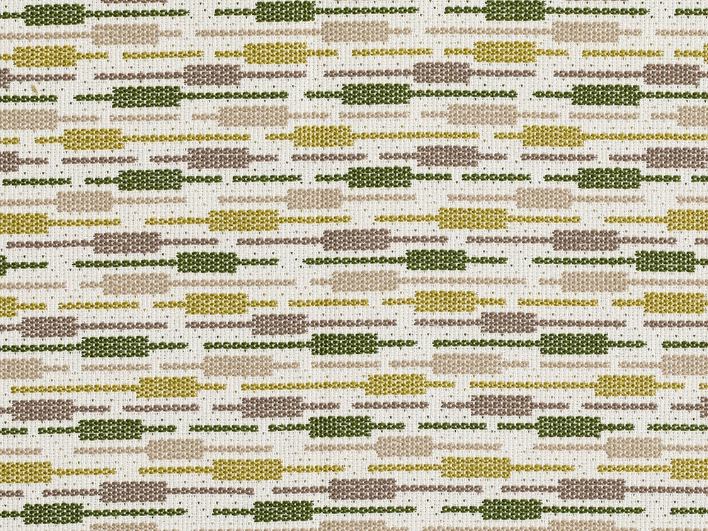 Green Striped Upholstery Fabric - Outdoor & Indoor