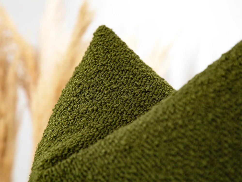 Olive Green Alpaca Pillow Cover