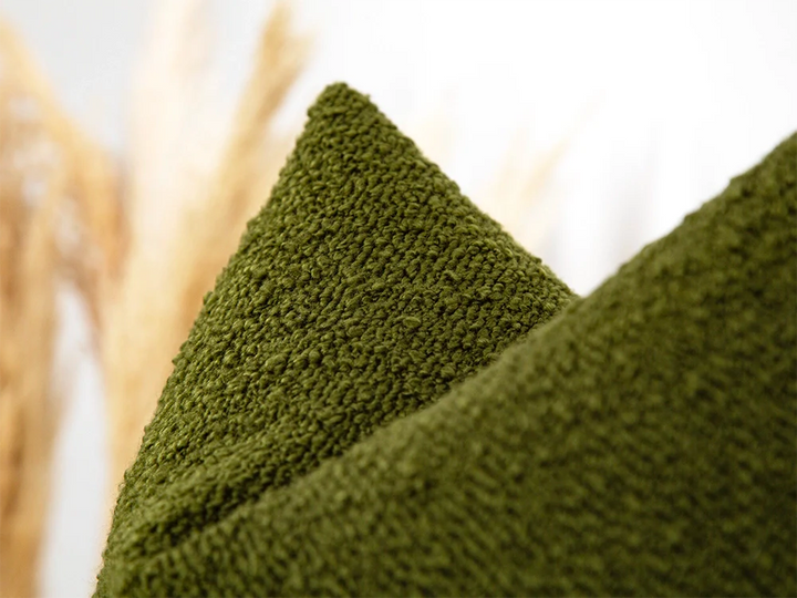 Olive Green Alpaca Pillow Cover