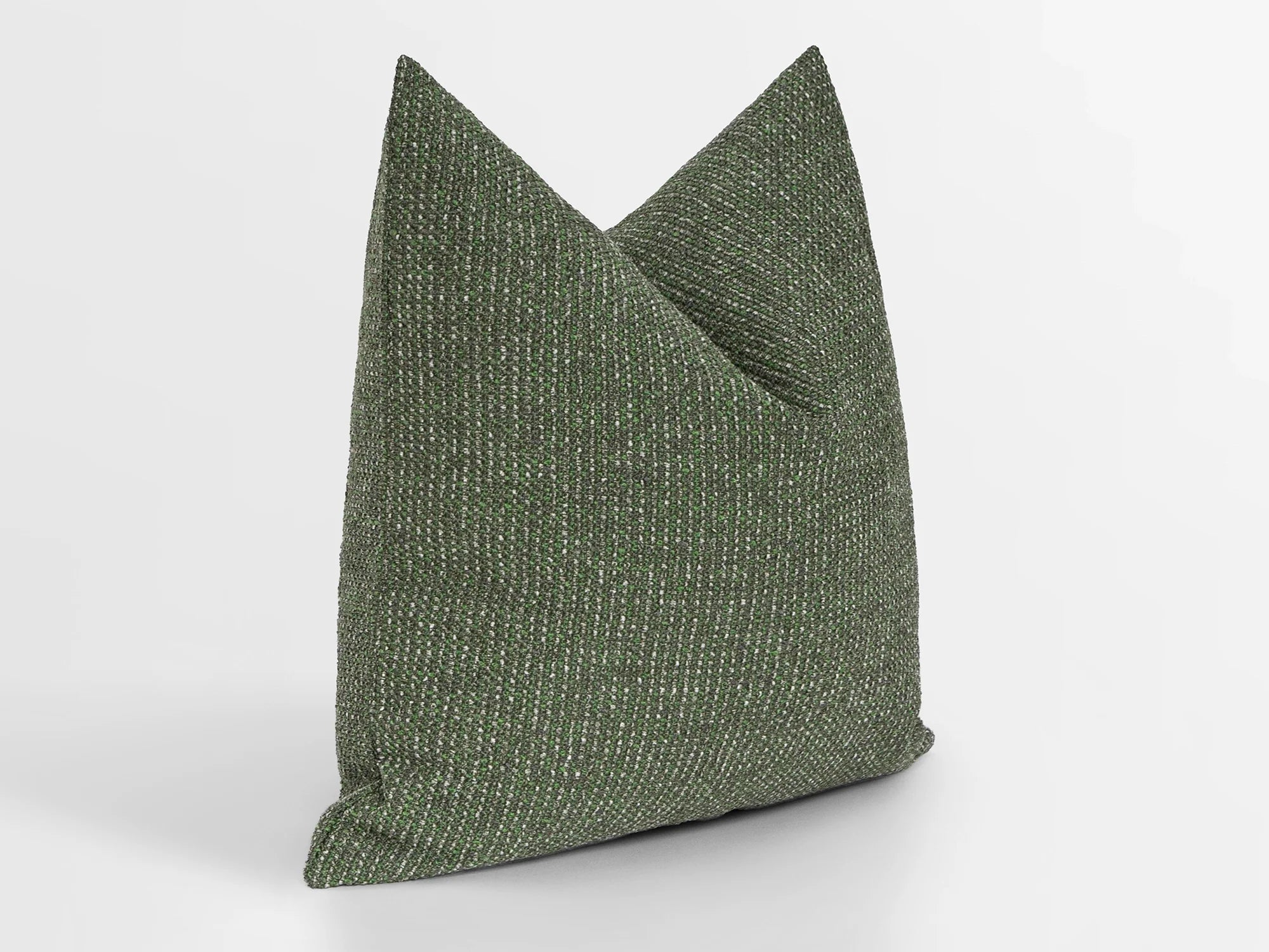 Green Striped Boho Pillow Cover