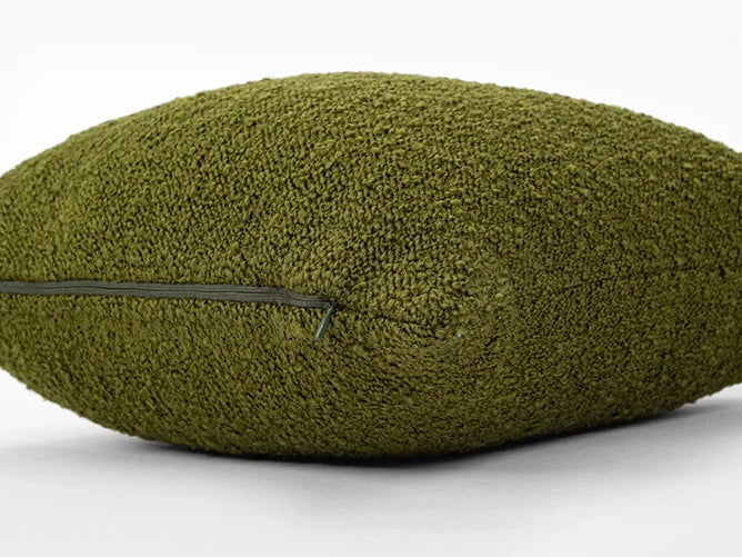 Olive Green Alpaca Pillow Cover