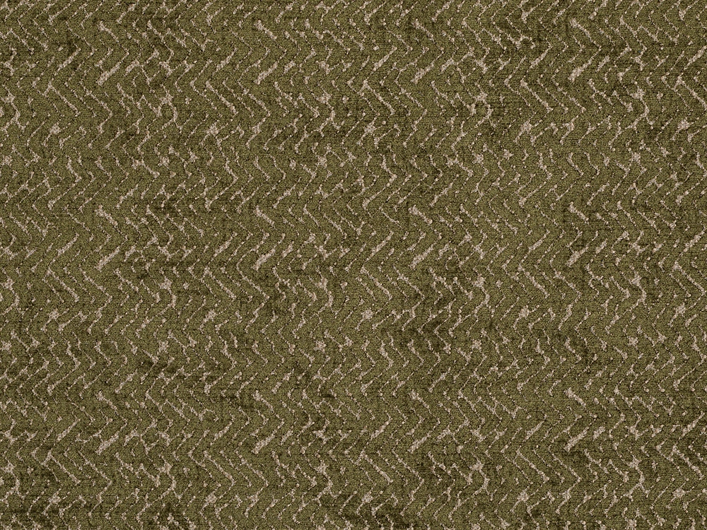 Green Chevron Upholstery Fabric - Textured & Durable