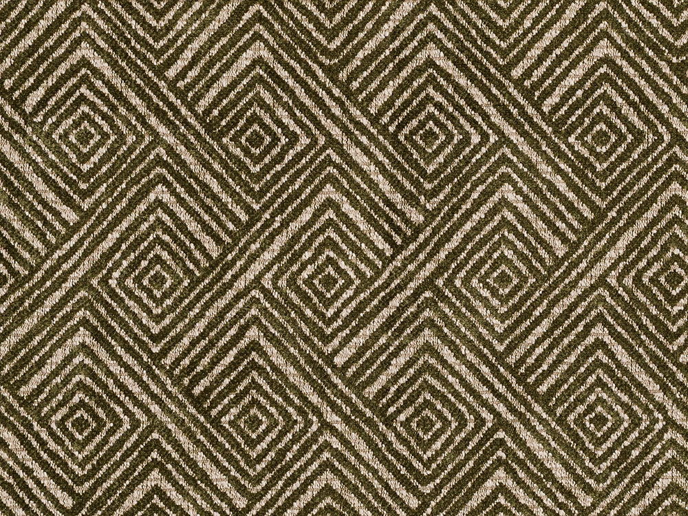Green Geometric Upholstery Fabric – Textured & Soft