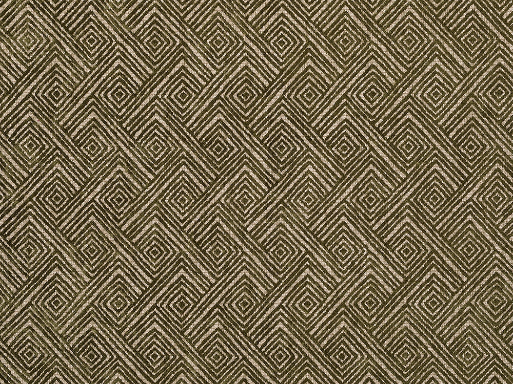 Green Geometric Upholstery Fabric – Textured & Soft