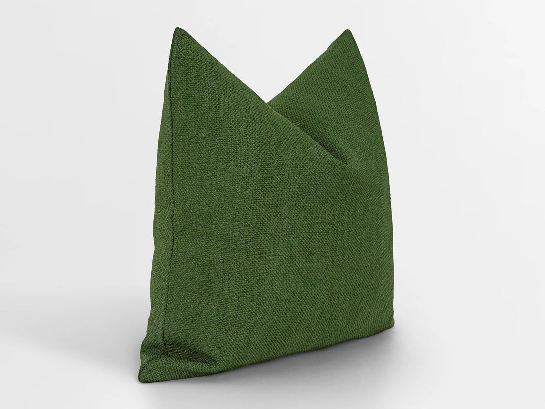 Green Linen Pillow Cover