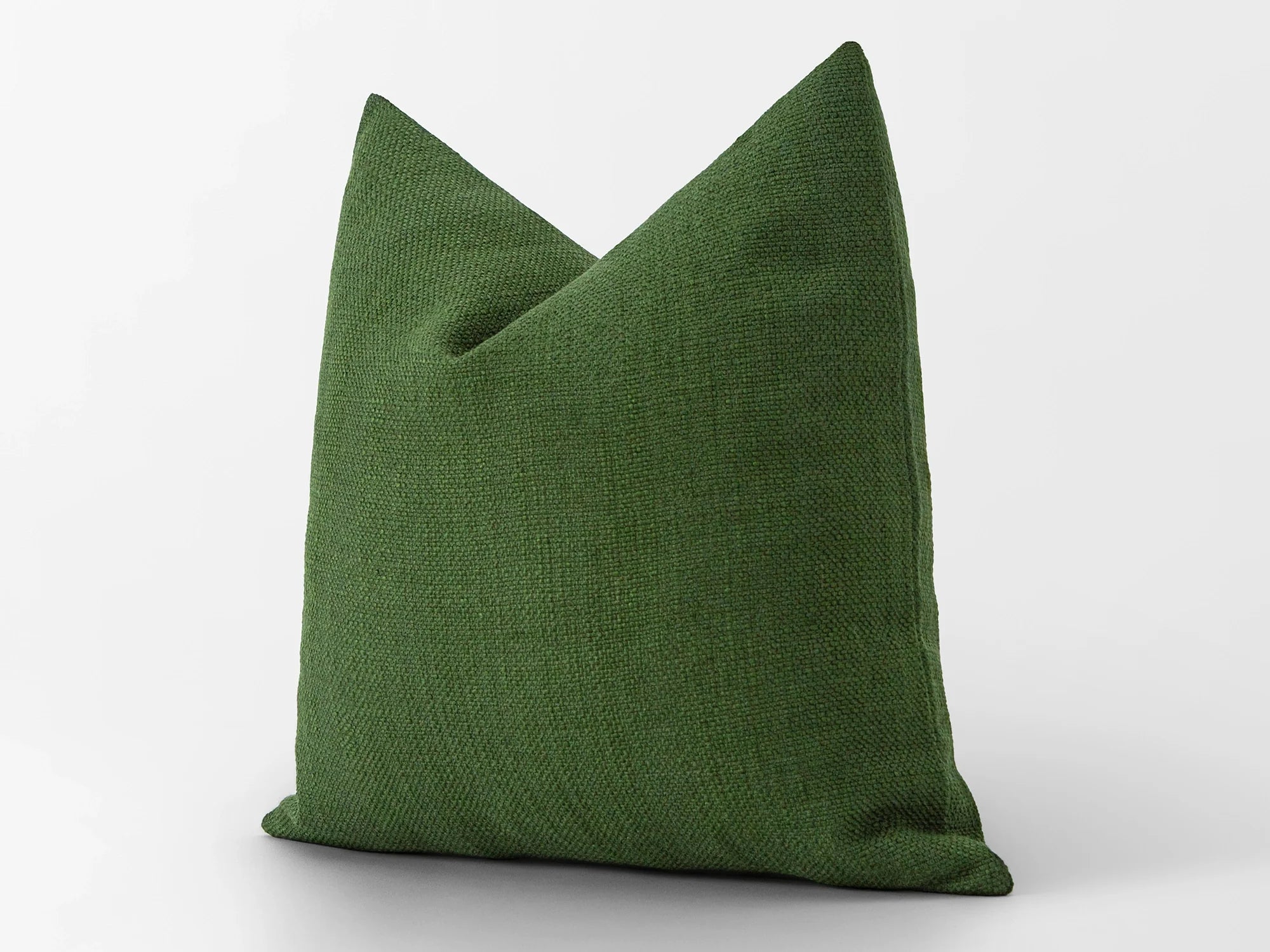Green Linen Pillow Cover
