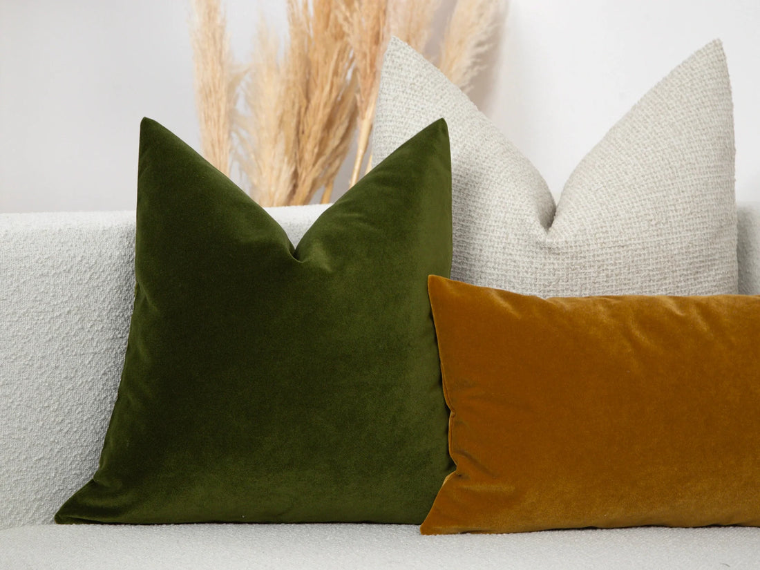 Green Velvet Pillow Cover