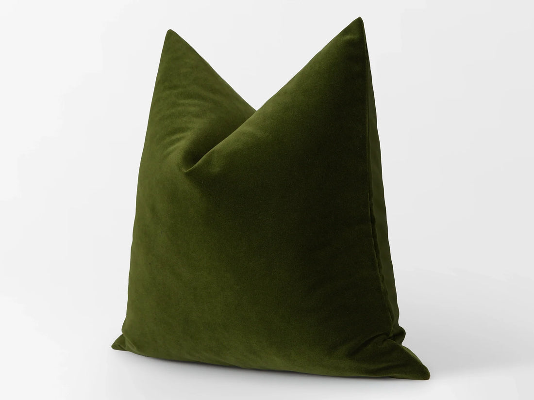 Green Velvet Pillow Cover